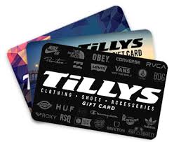 They can't be redeemed for pickup orders at the moment. Tillys Gift Cards
