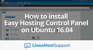 install easy hosting control panel