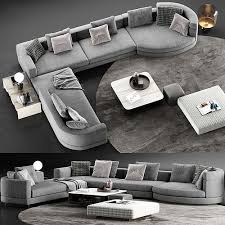 minotti alexander sofa 5 3d model