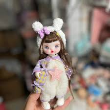 mini cute bjd dolls full set with