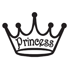 princess crown tiara vinyl decal