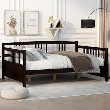 Espresso Full Size Daybed Frame Wood