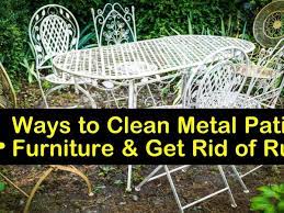 4 ways to clean metal patio furniture