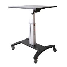 Rolling adjustable height angle laptop table lift desk tattoo desk food stand. Startech Com Mobile Standing Desk Por Stscart 260 99 Insight Uk