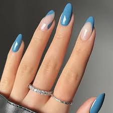 30 vibrant blue acrylic nails to try in