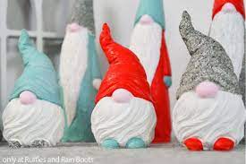 plaster gnomes with latex molds