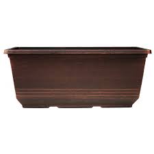 Mounting brackets allow you to mount under windows or on wooden decks. Hdg Torino 15 Inch Window Box Planter The Home Depot Canada