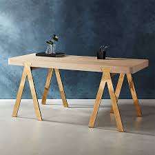 A sawhorse desk has many uses. Raba Sawhorse Style Desk Reviews Cb2