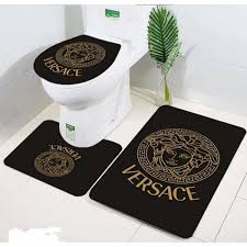 versace inspired bathroom carpet set
