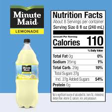 minute maid lemonade real fruit juice