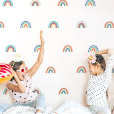 Bright Rainbow Wall Decals For Kids