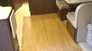 carpet with allure wooden planks in an rv