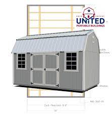 side lofted barn united portable buildings