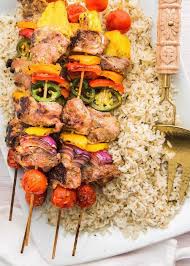 mojo marinated grilled pork kebabs recipe