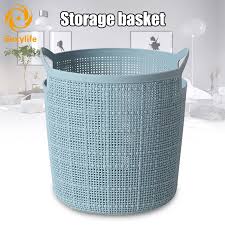 See more related results for. Sl Round Portable Storage Baskets Faux Linen Plastic Laundry Washing Basket Snack Toy Laundry Hamper Shopee Philippines