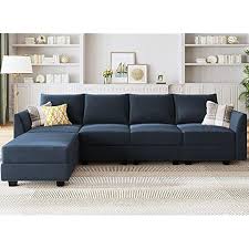 Honbay Modular Sectional Sofa Velvet L