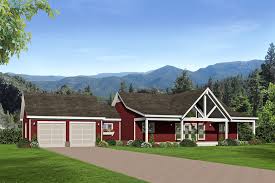 Barn Style Country Floor Plan 2 Bedrms