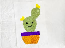 Crochet Cactus Blanket Pattern C2c Free