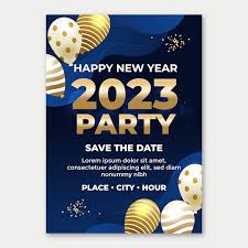 new year 2023 celebration invitation