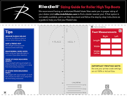 Rollerskatin Ca Boot Sizing