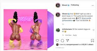 See more ideas about cardi b, cardi, cardi b photos. Cardi B S Wap Featuring Megan Thee Stallion Has The S Xiest Single Cover Ever 50 Cent Amebo Book Cardi B S Wap Featuring Megan Thee Stallion Has The S Xiest Single Cover Ever