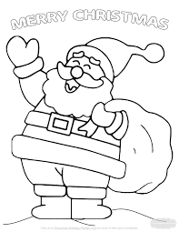 Santa claus group coloring page. Christmas Coloring Pages