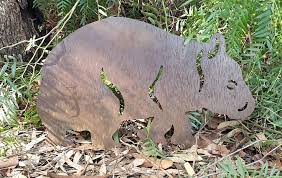 Wombat Garden Stake Australian Made