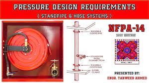 nfpa 14 pressure design requirements of