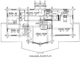 House Plan 87075 Log Style With 2616