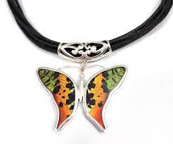 multicolor erfly necklace made with