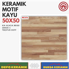 Sampai banyak yang memilih lantai ini, meski harga lantai vinyl lebih mahal dibanding keramik. Keramik Lantai Motif Kayu 50x50 Kia Acacia Beige G1 Shopee Indonesia