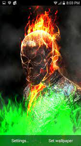 ghost rider fire flames live wallpaper