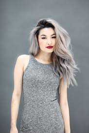 Don't grow out the grey. Grey Hair Silver Asian Hair Color Asian Grey Hair Dye Silver Hair Color