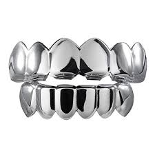 Here at 24k jewelz we offer fully bespoke grillz for our clients ranging from top or bottom sets of full 8 ,12 and 16 teeth, or our full sets that range from 16,24 & 32 teeth ,check below. 24k Plated Joker Gold Grillz For Mouth Top Bottom Hip Hop Teeth Grills For Teeth Mouth 2 Extra Molding Bars Microfiber Cloth Silver 2 Pricepulse