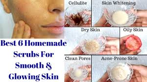 best 6 homemade face and body scrubs
