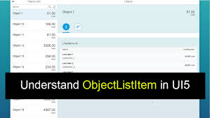 Lets Understand Objectlistitem Control In Sapui5