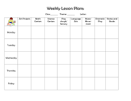 Weekly Lesson Plan Template Doc Printable Schedule Template