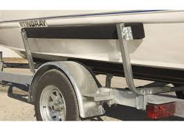 boat trailer carpeted side guide on