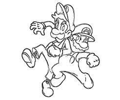 Luigi and daisy coloring pages. Mario And Luigi Compete Each Other Coloring Pages Download Print Online Coloring Pages For Free Color Nimbus