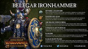 Belegar Ironhammer - Legendary Lord Skill Array : r/totalwar