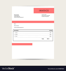 Minimal Invoice Template Bill Sample