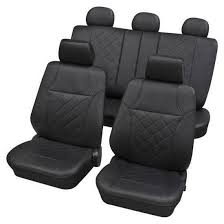 Black Leatherette Seat Covers For