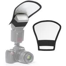 Photography Two Sided Reversible Flash Light Diffuser Reflector Silver White 688988844481 Ebay