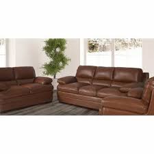 plain 6 seater leather sofa set