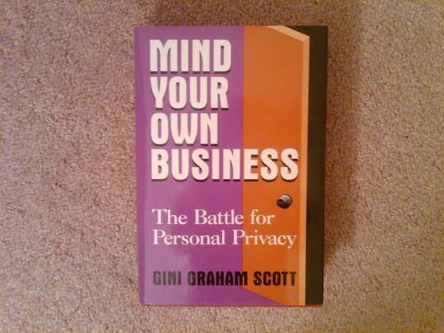 Image result for book how to mind your own business"