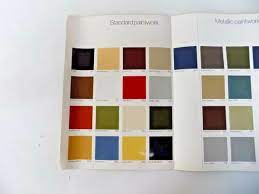 1981 mercedes owners color chart w107