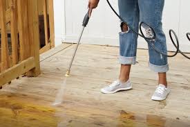 how to pressure wash a wood deck