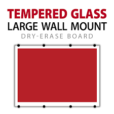 Tempered Glass Large Wall Mount Board