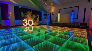 impressive 3d dancefloor hire in