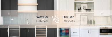 wet bar cabinets vs dry bar cabinets